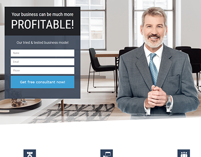 Elementor Pro Financial Consultant Landing Page