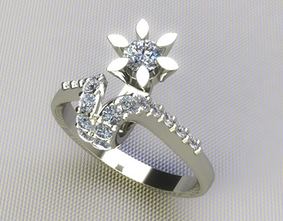 "Blooming", Diamond Ring