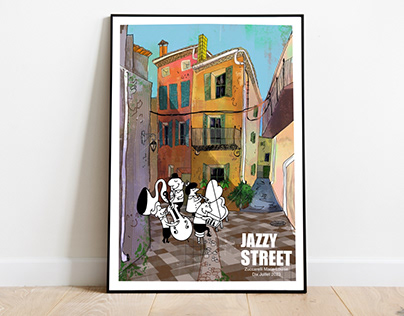 Jazzy Street Poster