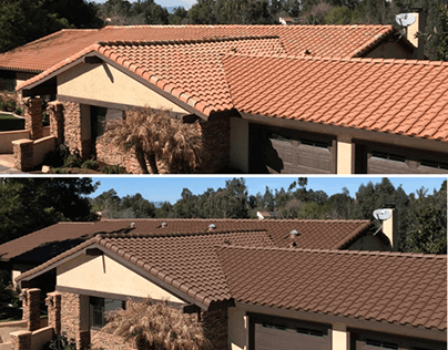 What is the procedure to paint your roof tiles?