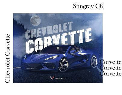 POSTER: Chevrolet Corvette car