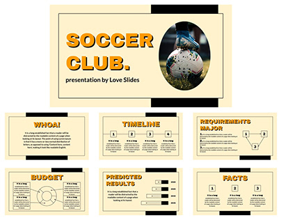 Infographic Soccer Club - free Google Slides Theme