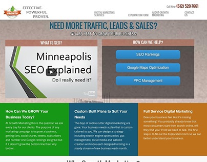SEO in Minneapolis Web Design Project