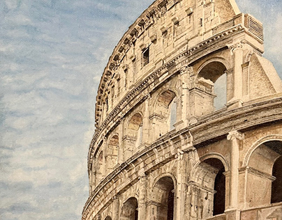 Colosseum (oil on canvas, 9”x12”)