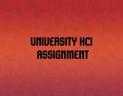 Smart Hotel Application Design - Uni HCI Assignment