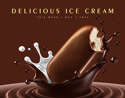 Delicious Ice Cream Poster Design