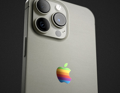 iPhone 13 Pro concept in retro Macintosh style