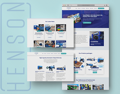 Onepager Website for Henson Carpets Specialists