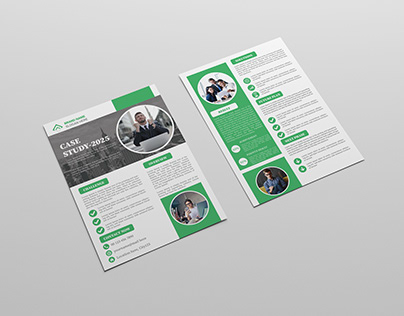 Case Study Template - Annual Report Flyer