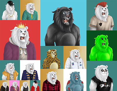 White Lion NFT Collection of 10,000 Kings and Queens