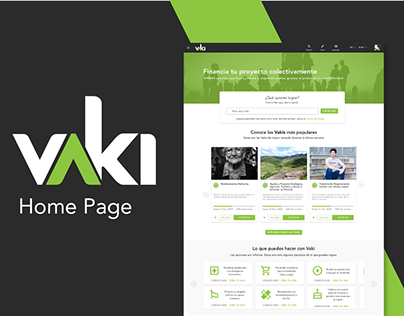 Home Page Revamp for Vaki