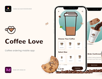 Coffee Love Mobile App Design