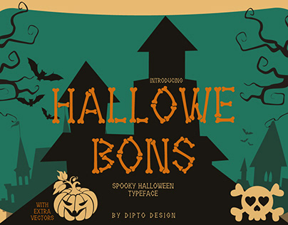 Hallowebons - Spooky typeface