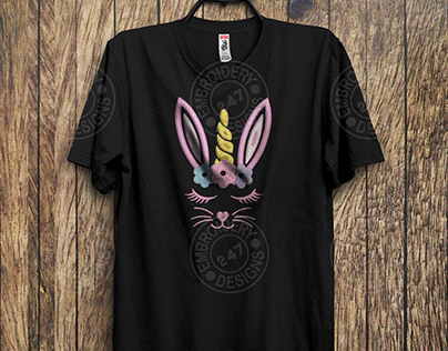 Bunny Unicorn, Easter Bunny, embroidery design