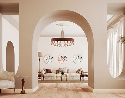 Great Room with Arches