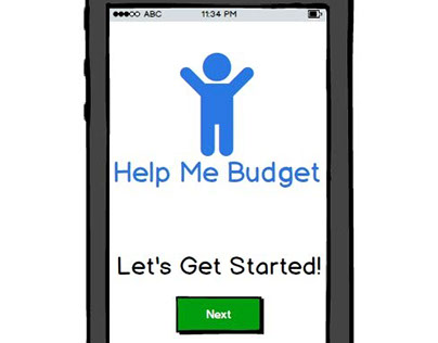 Budget app prototypes with Balsamiq