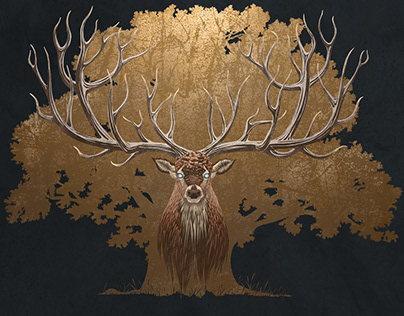 Woodland Spirit - an Illustration for a calendar.