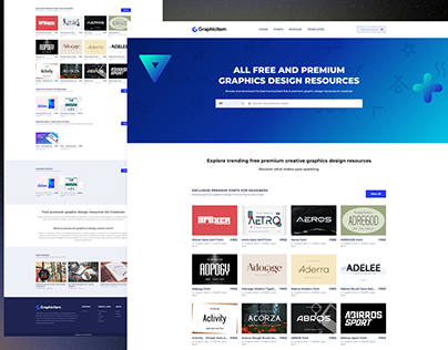 Premium Graphic Elements Free Download Website project