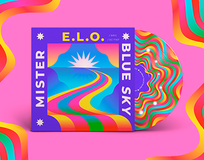 ELO's Mr. Blue Sky / Vinyl Design / Phenakistoscope