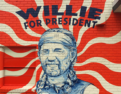 WILLIE FOR PRESIDENT MURAL | SXSW | STAG Provisions