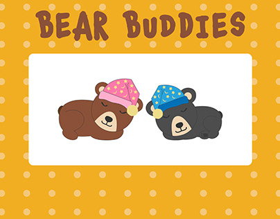 Cute Bear Buddies Character Designs