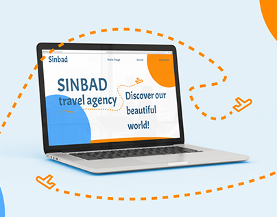 Sinbad travel agency landing page