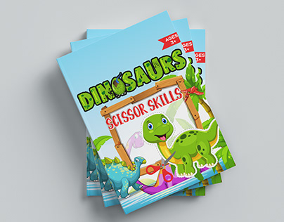 Cute Dinosaurs Scissor Skills Activity Book