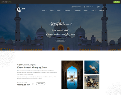 Islamic Center Responsive HTML Template - Azan