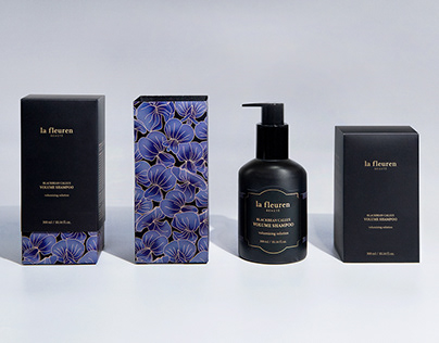 blackbean shampoo cosmetic package design