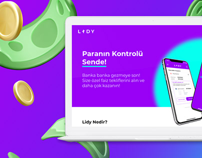 Lidy App Landing Page Redesign