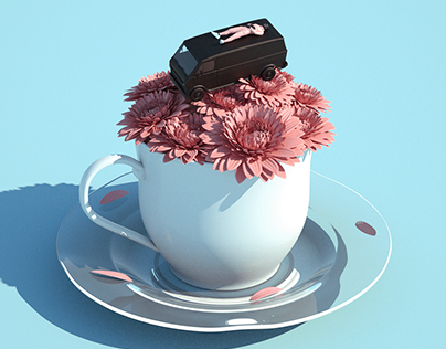 A CUP OF FLOWERS