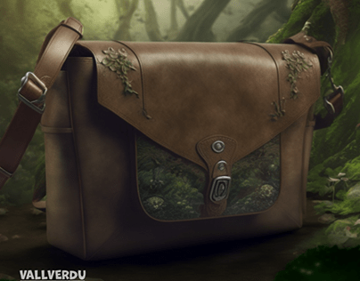 "Enchanted Forest" Leather Messenger Bags Designs