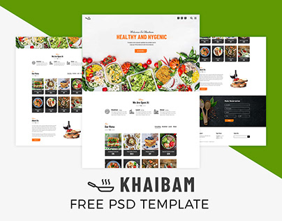 Khaibam Free PSD Landing Page