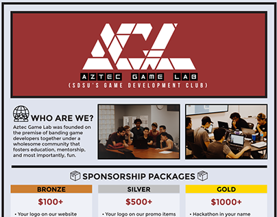 Aztec Game Lab Sponsorship Deck