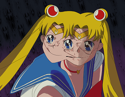 Sailor Moon but make it Junji Ito