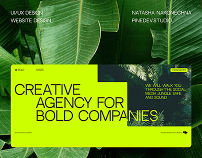BOLD. Creative agency website