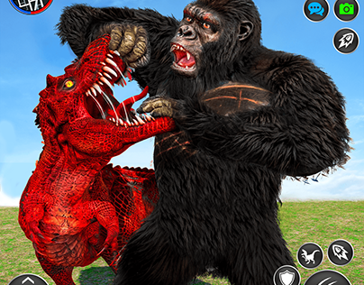 Gorila Dino Fignting Game