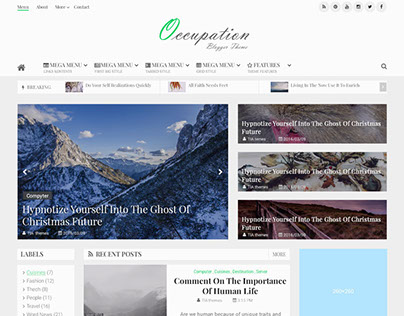 Blogger Newsfeed Design