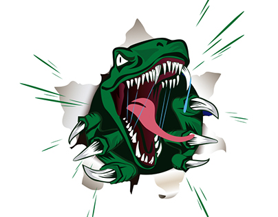 velociraptor logo, dinosaur