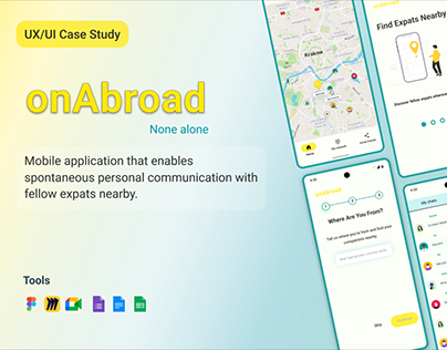 UX/UI Case Study on Mobile App dedicated to expats