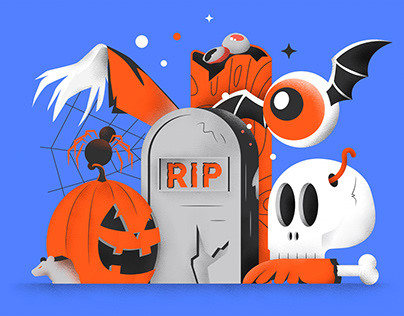 HALLOWEEK! A series of scary illustrations