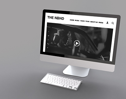 The NBHD | Website layout