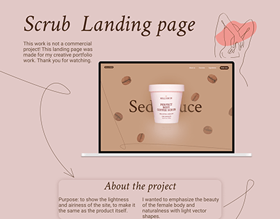 Landing page. Scrub for body