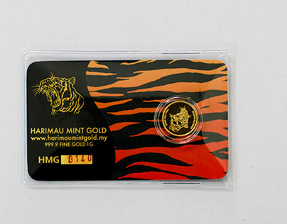 Harimau Mint Gold Packaging Design