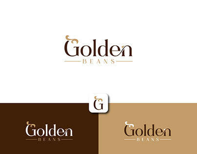 Golden Beans Logo Design.