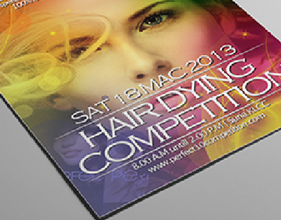 Hair dying competition : Flyers