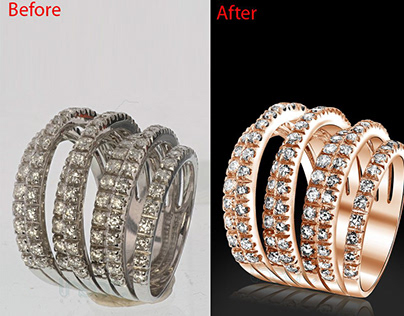 Jewelry Image Cutout and Editing Service