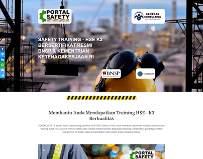Portal Safety Sentras | Landingpage