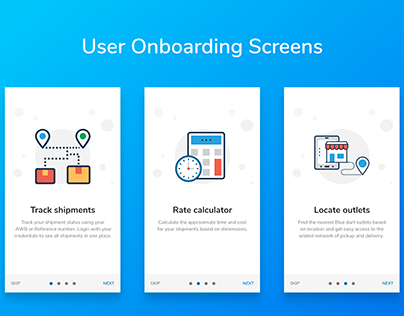 User Onboarding Screens