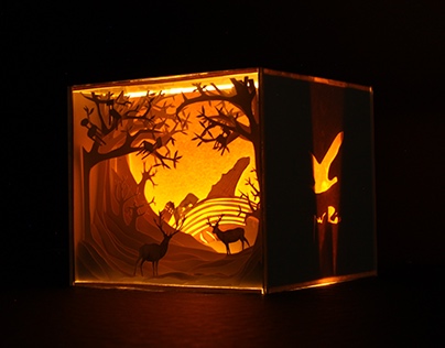 3D Music Packaging Light Box